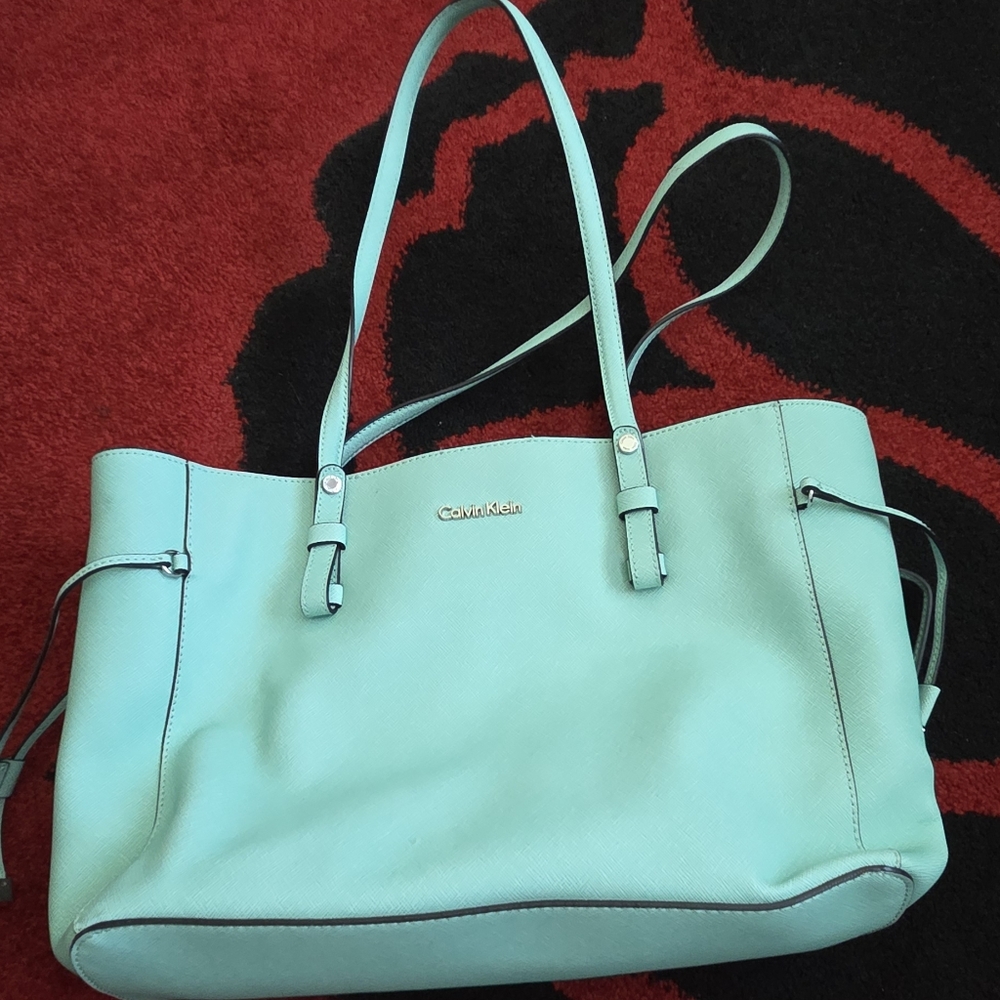Calvin Klein Light Green Tote Bag